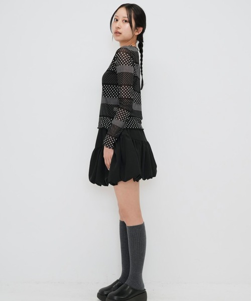 セール】【zozo限定】ランダム ミックス ドット シアー ロング