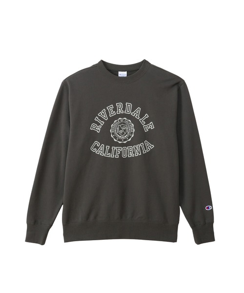 Champion(チャンピオン)の「【Champion/チャンピオン】メンズ ベーシック クルーネックスウェットシャツ(スウェット・メンズ・ブラック系その他/オートミール/ネイビー/ライトイエロー/オフホワイト・X-LARGE/LARGE/MEDIUM/SMALL)」の2枚目の写真