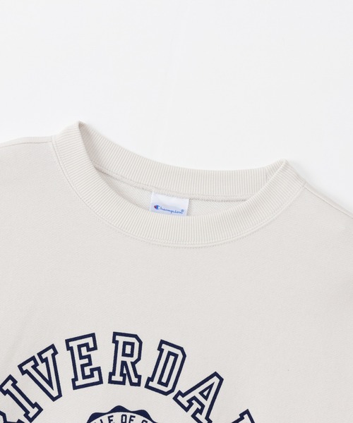 Champion(チャンピオン)の「【Champion/チャンピオン】メンズ ベーシック クルーネックスウェットシャツ(スウェット・メンズ・ブラック系その他/オートミール/ネイビー/ライトイエロー/オフホワイト・X-LARGE/LARGE/MEDIUM/SMALL)」の8枚目の写真