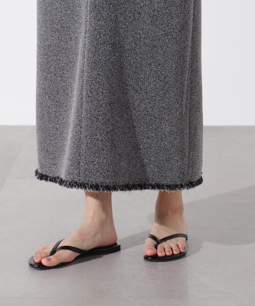 N.（N. Natural Beauty Basic）（エヌエヌナチュラルビューティーベーシック）の「ライトツイーディーナローワンピース（ワンピース・レディース・イエロー/ブラック・MEDIUM）」の11枚目の写真