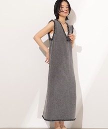 ライトツイーディーナローワンピース