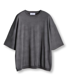 ムラ染めプリントルーズフィットTEE