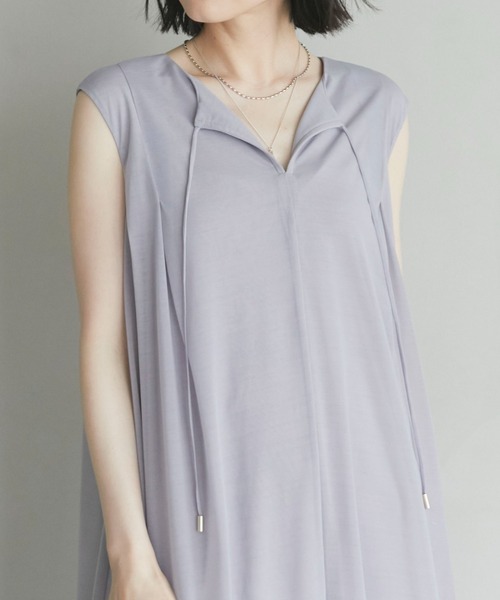 Doux archives（ドゥアルシーヴ）の「2WAYエスパンディロングワンピース（ワンピース・レディース・ネイビー/グレー/カーキ・38）」の15枚目の写真