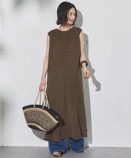 Doux archives（ドゥアルシーヴ）の「2WAYエスパンディロングワンピース（ワンピース・レディース・ネイビー/グレー/カーキ・38）」の19枚目の写真