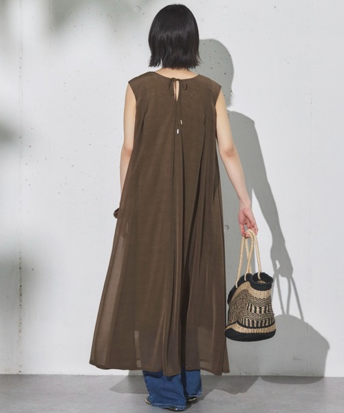 Doux archives（ドゥアルシーヴ）の「2WAYエスパンディロングワンピース（ワンピース・レディース・ネイビー/グレー/カーキ・38）」の22枚目の写真
