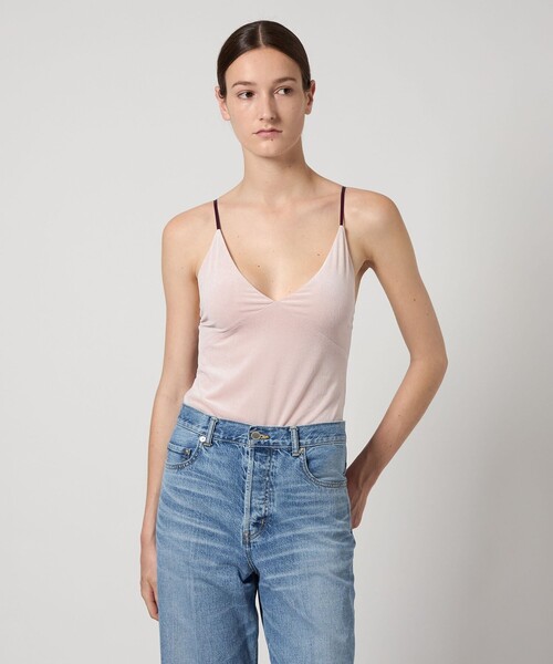 AEWEN MATOPH（イウエン マトフ）の「＜AEWEN MATOPH＞ベロア ロンパース（キャミソール・レディース・モカ/ライトピンク・FREE）」の18枚目の写真