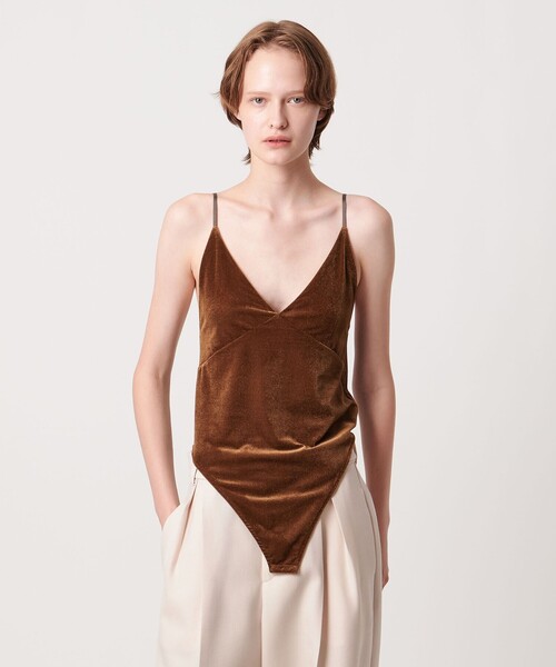 AEWEN MATOPH（イウエン マトフ）の「＜AEWEN MATOPH＞ベロア ロンパース（キャミソール・レディース・モカ/ライトピンク・FREE）」の21枚目の写真