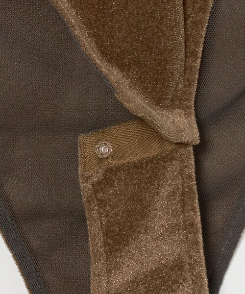 AEWEN MATOPH（イウエン マトフ）の「＜AEWEN MATOPH＞ベロア ロンパース（キャミソール・レディース・モカ/ライトピンク・FREE）」の7枚目の写真