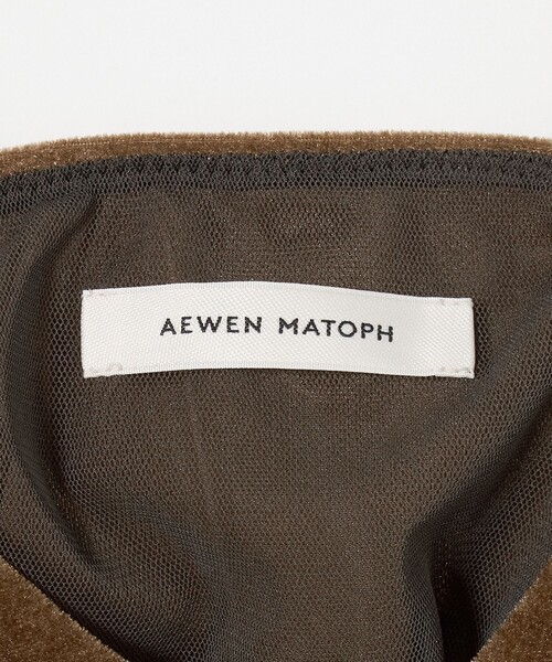 AEWEN MATOPH（イウエン マトフ）の「＜AEWEN MATOPH＞ベロア ロンパース（キャミソール・レディース・モカ/ライトピンク・FREE）」の14枚目の写真