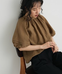 うさとのトップス 茶系 パフスリーブ パフスリーブ」に該当するトップス(ブラウン/茶色系
