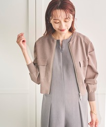 Sirin（シリン）の「リネンライクシアーニットブルゾン（ブルゾン）」