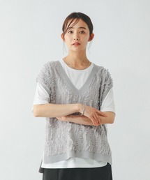 GLOBAL WORK | シアーフリンジベスト＊半袖T/492462(Tシャツ/カットソー)