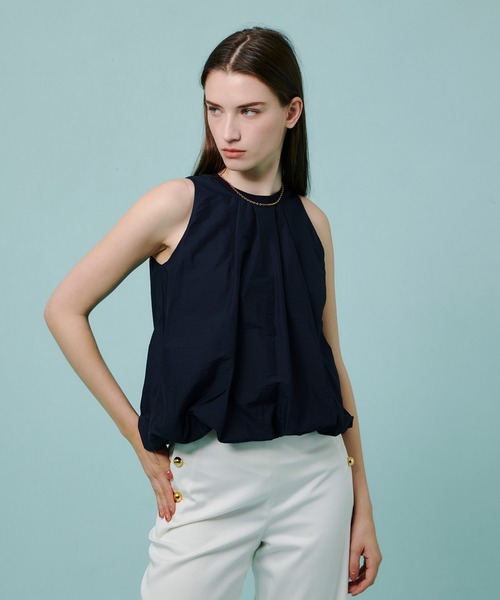 allureville（アルアバイル）の「ライトタフタコンビバルーンプルオーバー（Tシャツ/カットソー・レディース・ネイビー/レッド/ライトグレー・2）」の3枚目の写真