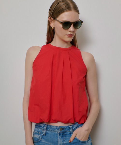 allureville（アルアバイル）の「ライトタフタコンビバルーンプルオーバー（Tシャツ/カットソー・レディース・ネイビー/レッド/ライトグレー・2）」の14枚目の写真