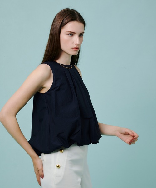 allureville（アルアバイル）の「ライトタフタコンビバルーンプルオーバー（Tシャツ/カットソー・レディース・ネイビー/レッド/ライトグレー・2）」の21枚目の写真