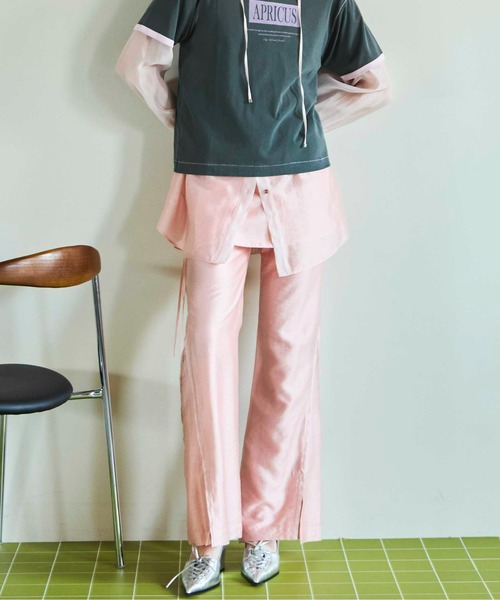 MAISON SPECIAL(メゾンスペシャル)の「Skirt Combination Sheer Pants/スカートコンビシアーパンツ■セットアップ対応■(その他パンツ・レディース・ホワイト/ブラック/ブルー/ピンク・36/38)」の11枚目の写真