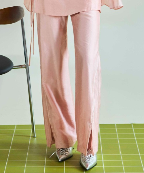 MAISON SPECIAL(メゾンスペシャル)の「Skirt Combination Sheer Pants/スカートコンビシアーパンツ■セットアップ対応■(その他パンツ・レディース・ホワイト/ブラック/ブルー/ピンク・36/38)」の15枚目の写真