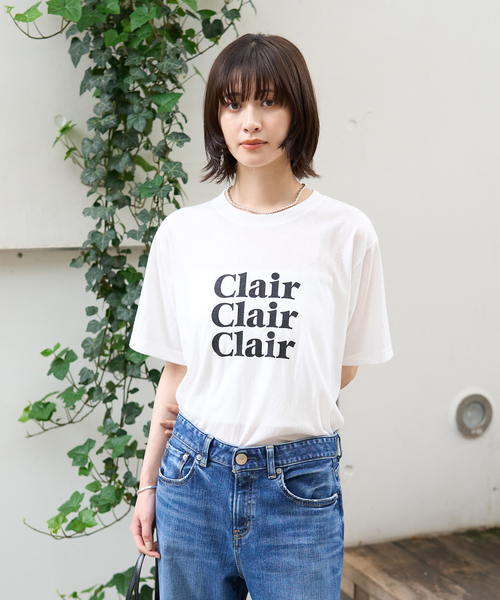 Rouge vif Anna(ルージュヴィフアンナ)の「シアーロゴTシャツ(Tシャツ/カットソー・レディース・ホワイト/チャコールグレー・フリー)」の8枚目の写真