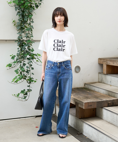 Rouge vif Anna(ルージュヴィフアンナ)の「シアーロゴTシャツ(Tシャツ/カットソー・レディース・ホワイト/チャコールグレー・フリー)」の16枚目の写真