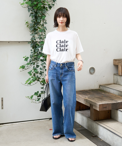 Rouge vif Anna(ルージュヴィフアンナ)の「シアーロゴTシャツ(Tシャツ/カットソー・レディース・ホワイト/チャコールグレー・フリー)」の18枚目の写真