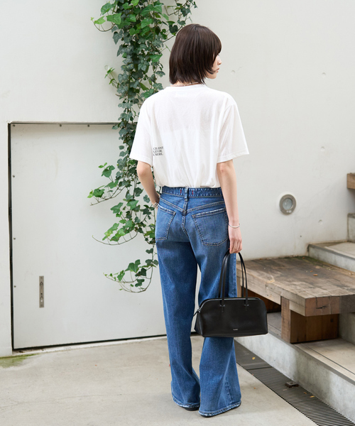 Rouge vif Anna(ルージュヴィフアンナ)の「シアーロゴTシャツ(Tシャツ/カットソー・レディース・ホワイト/チャコールグレー・フリー)」の19枚目の写真