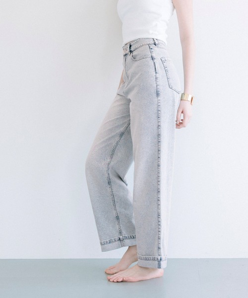 coca（coca）（コカ）の「ロールアップデニムパンツ（デニムパンツ・レディース・ブルー/ライトブルー・M/L/S）」の8枚目の写真