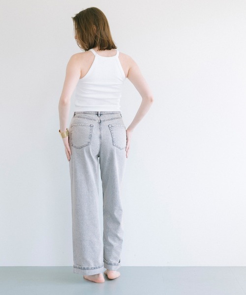 coca（coca）（コカ）の「ロールアップデニムパンツ（デニムパンツ・レディース・ブルー/ライトブルー・M/L/S）」の9枚目の写真