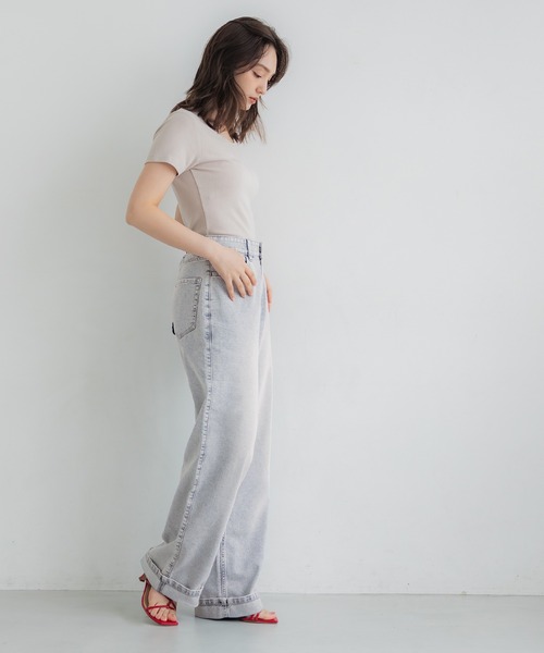 coca（coca）（コカ）の「ロールアップデニムパンツ（デニムパンツ・レディース・ブルー/ライトブルー・M/L/S）」の13枚目の写真