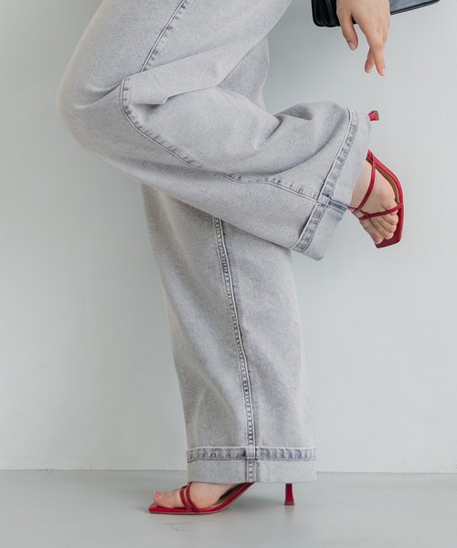 coca（coca）（コカ）の「ロールアップデニムパンツ（デニムパンツ・レディース・ブルー/ライトブルー・M/L/S）」の14枚目の写真