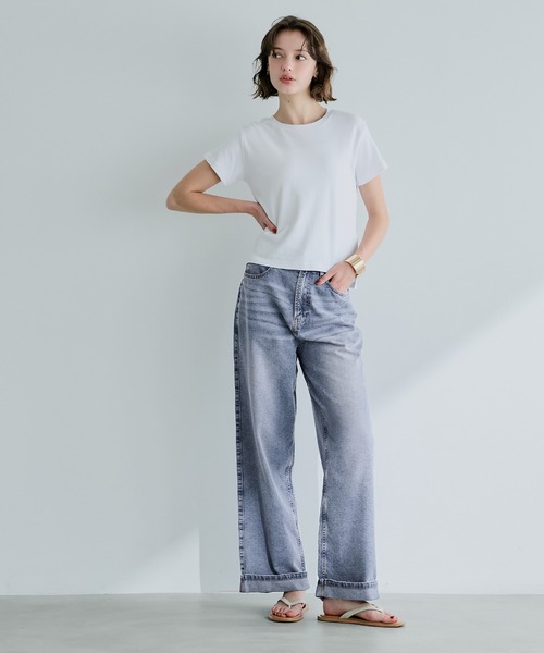 coca（coca）（コカ）の「ロールアップデニムパンツ（デニムパンツ・レディース・ブルー/ライトブルー・M/L/S）」の15枚目の写真