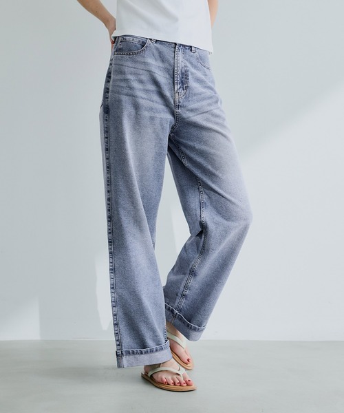 coca（coca）（コカ）の「ロールアップデニムパンツ（デニムパンツ・レディース・ブルー/ライトブルー・M/L/S）」の18枚目の写真