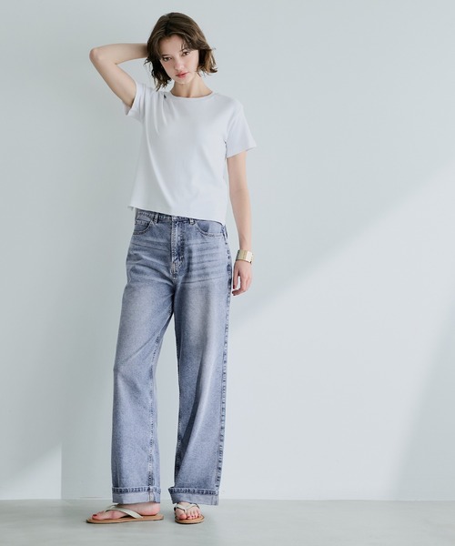 coca（coca）（コカ）の「ロールアップデニムパンツ（デニムパンツ・レディース・ブルー/ライトブルー・M/L/S）」の19枚目の写真