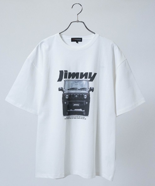 JOHN'S CLOSET(ジョンズクローゼット)の「【3】〔Jimny/ジムニー〕アソートパターン ジムニープリント 半袖Tシャツ(Tシャツ/カットソー・メンズ・ブラック系1/ブラック系3/カーキ系1/ピンク系2/ホワイト系3/ブルー系2/イエロー系2/ホワイト系1/グレー系3・MEDIUM/LARGE/X-LARGE)」の3枚目の写真