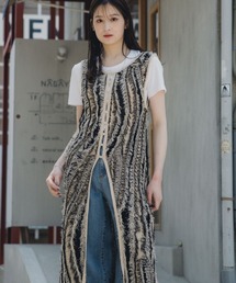 その他トップス 麻 ベスト ジレ」に該当するレディースの