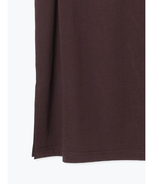 Te chichi TERRASSE（テチチテラス）の「【接触冷感】肩タックノースリーブチュニック（Tシャツ/カットソー・レディース・ブラウン/オフホワイト/チャコールグレー・F）」の13枚目の写真