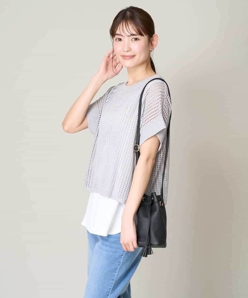 a.v.v（アーヴェヴェ）の「ラウンドヘムタンクトップ（タンクトップ・レディース・ホワイト・34/36/38/40）」の3枚目の写真