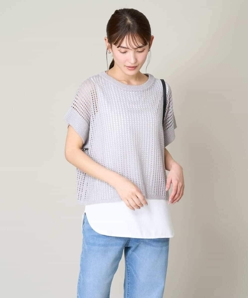 a.v.v（アーヴェヴェ）の「ラウンドヘムタンクトップ（タンクトップ・レディース・ホワイト・34/36/38/40）」の4枚目の写真