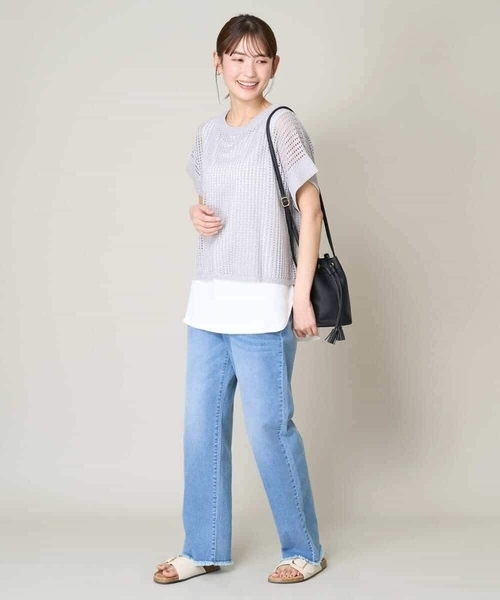 a.v.v（アーヴェヴェ）の「ラウンドヘムタンクトップ（タンクトップ・レディース・ホワイト・34/36/38/40）」の5枚目の写真