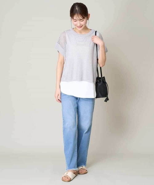 a.v.v（アーヴェヴェ）の「ラウンドヘムタンクトップ（タンクトップ・レディース・ホワイト・34/36/38/40）」の8枚目の写真