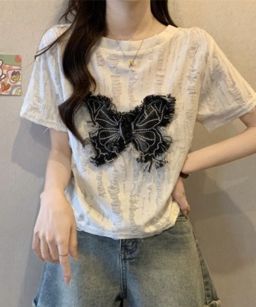 ドルチェ&ガッバーナ　クラッシュサイドロゴデニム　希少デザイン　刺繍　バタフライ ドルチェ&ガッバーナ クラッシュサイドロゴデニム 希少デザイン