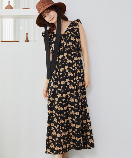 mysty woman（ミスティウーマン）の「デザインエンパイアワンピース　574371（ワンピース・レディース・オフホワイト/ブラック・FREE）」の7枚目の写真