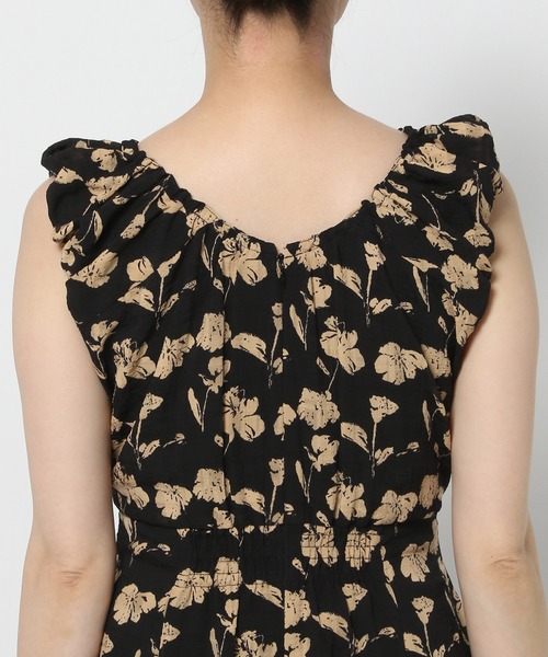 mysty woman（ミスティウーマン）の「デザインエンパイアワンピース　574371（ワンピース・レディース・オフホワイト/ブラック・FREE）」の11枚目の写真