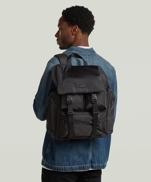 G-STAR（ジースター）の「Motion Backpack/撥水マルチプルポケットバックパック（バックパック/リュック・メンズ・ブラック・ONE SIZE）」の4枚目の写真