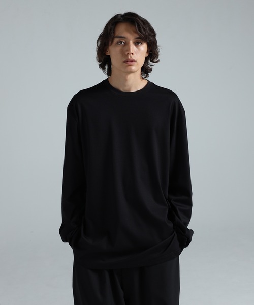 Y-3(ワイスリー)の「Y-3 PREMIUM LONG SLEEVE TEE(Tシャツ/カットソー・メンズ・ブラック・X-SMALL/SMALL/MEDIUM/LARGE/X-LARGE/XX-LARGE)」の1枚目の写真