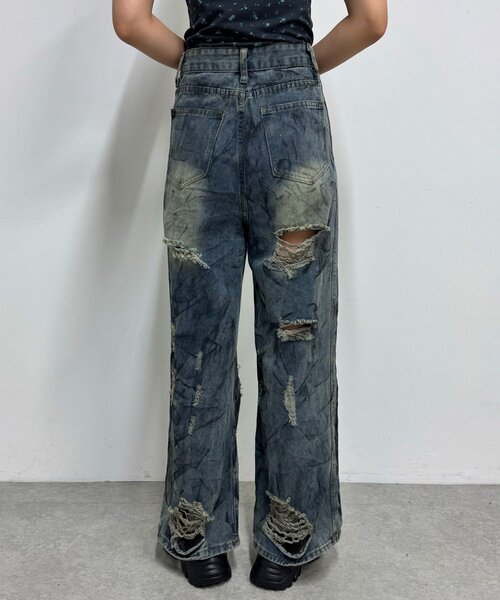 CIAOPANIC（チャオパニック）の「【neutral】ヴィンテージライクワイドデニム（デニムパンツ・レディース・インディゴブルー・SMALL/MEDIUM）」の14枚目の写真