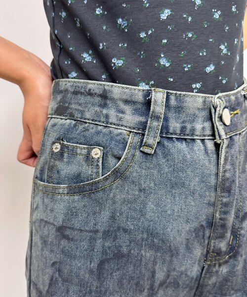 CIAOPANIC（チャオパニック）の「【neutral】ヴィンテージライクワイドデニム（デニムパンツ・レディース・インディゴブルー・SMALL/MEDIUM）」の15枚目の写真