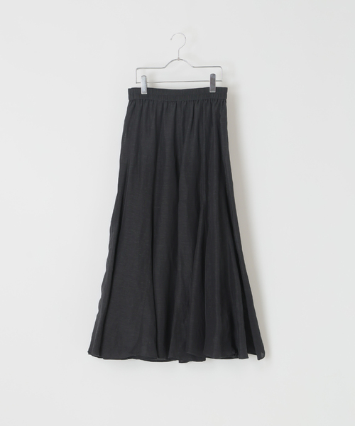 WEB限定追加2》シアーレーヨンリネンスカート（スカート