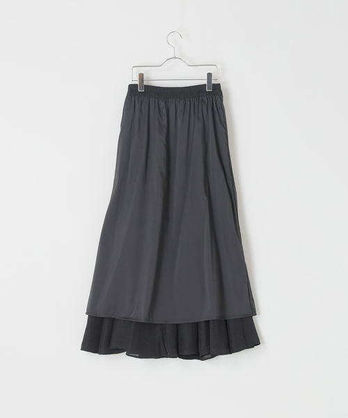 WEB限定追加2》シアーレーヨンリネンスカート（スカート）｜JOURNAL