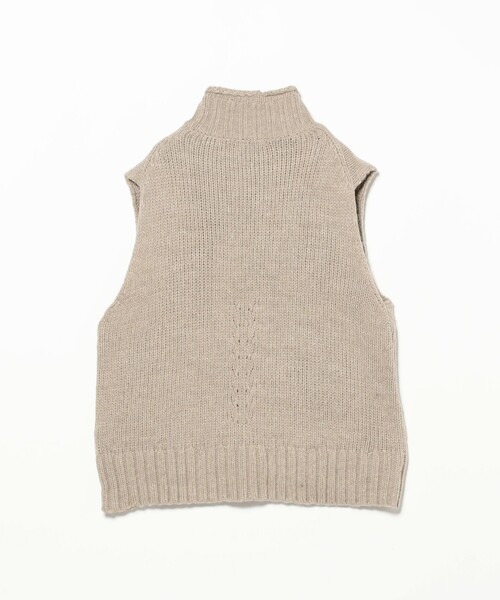 B:MING by BEAMS(ビーミングバイビームス)の「エドワード ハイネック ベスト(ニット/セーター・レディース・ライトグレー/ネイビー/ブラウン系その他・ONE SIZE)」の18枚目の写真