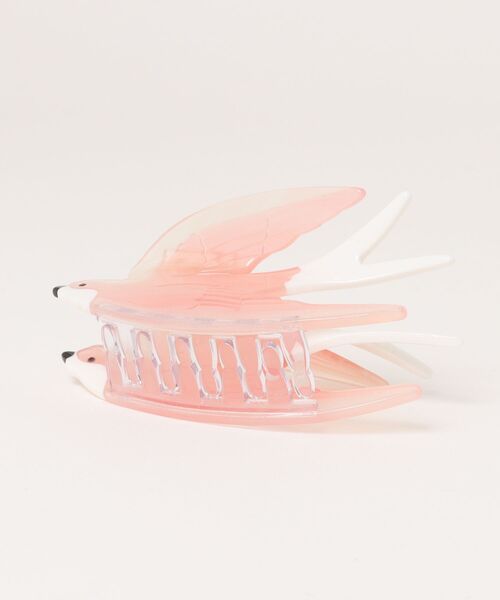 Fun & Daily(ファンアンドデイリー)の「F&D : ツバメアクリルヘアクリップ(バレッタ/ヘアクリップ・レディース・グリーン/ピンク・FREE)」の3枚目の写真